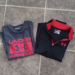 Boys Under Armour long sleeve shirts